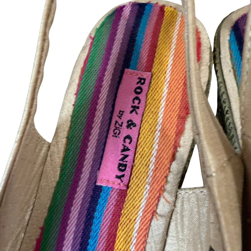Rock Candy Platform Wedge Sandals Size 9 Boho Coastal Festival Summer‎